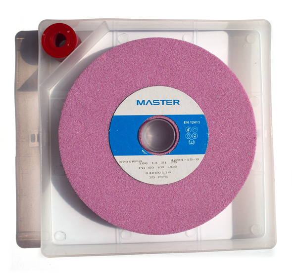 Master Grinding Wheel 180 x 13 x 31.75mm PA60 K8V - with storage box